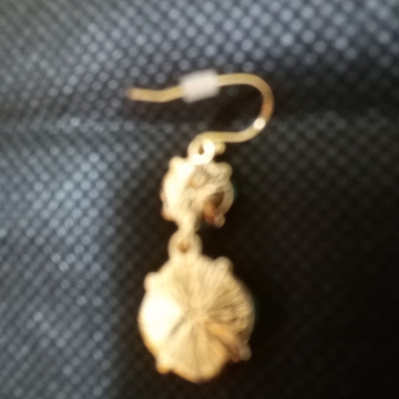 Dillard's - Genuine Shell, Teal, Sterling Silver Post, Sensitive Skin - Picture 4 of 8